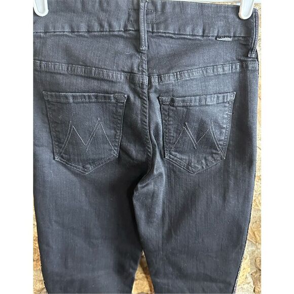 Women’s Mother High Waisted Looker Ankle Fray in Guilty Glitter Racer Size 24 - Picture 5 of 9